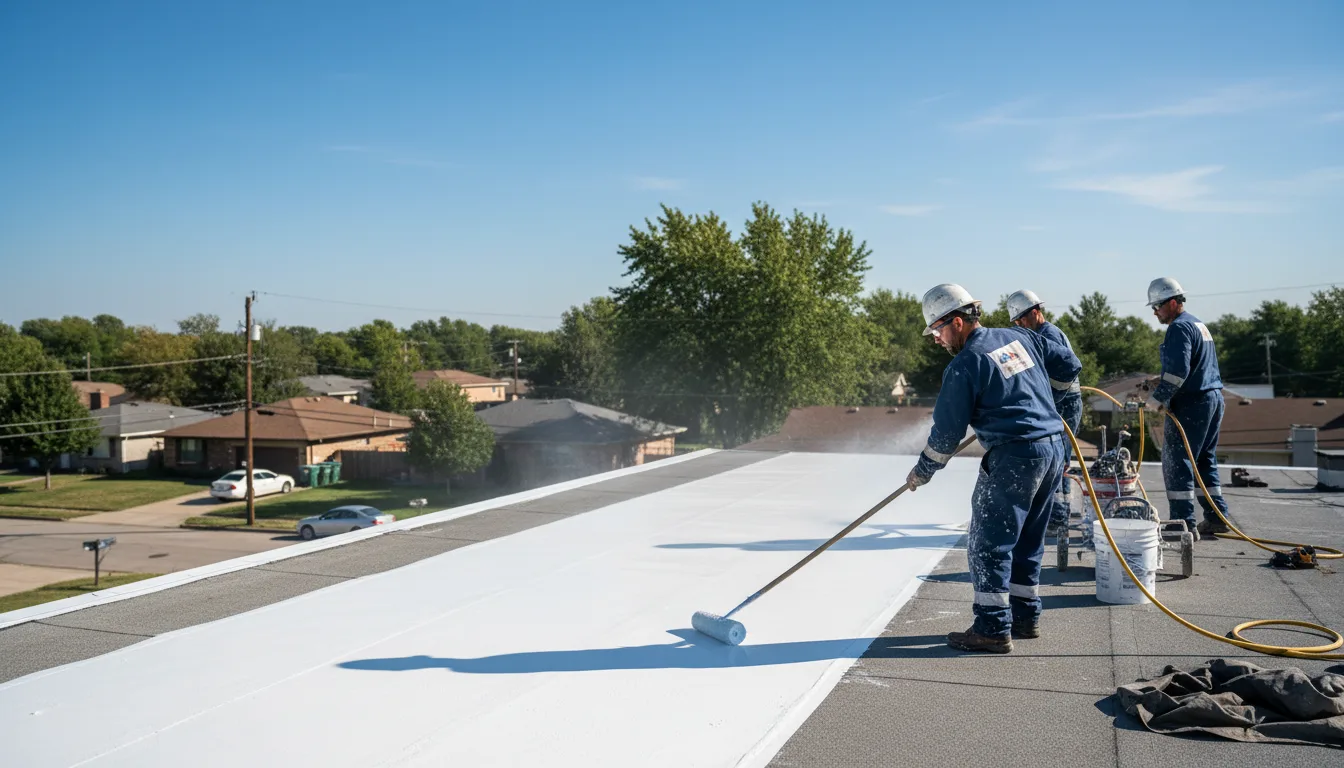 Commercial roof coating in Crossville, IL near me
